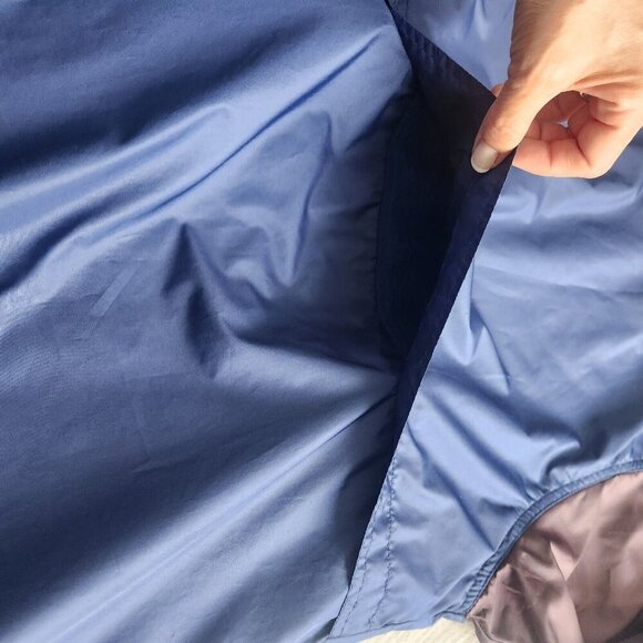 Adidas Mens Windbreaker Vintage Retro Jacket Size XL Blue Burgundy Full-Zip 90s - Picture 15 of 16